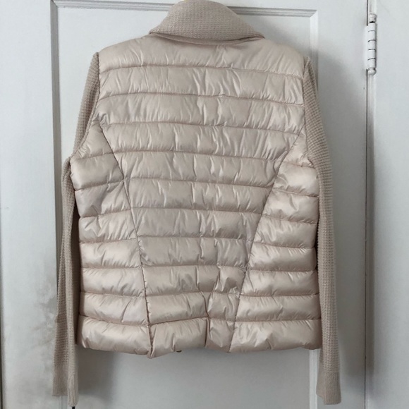 Calvin Klein White/Cream Puffer Jacket - Picture 3 of 5